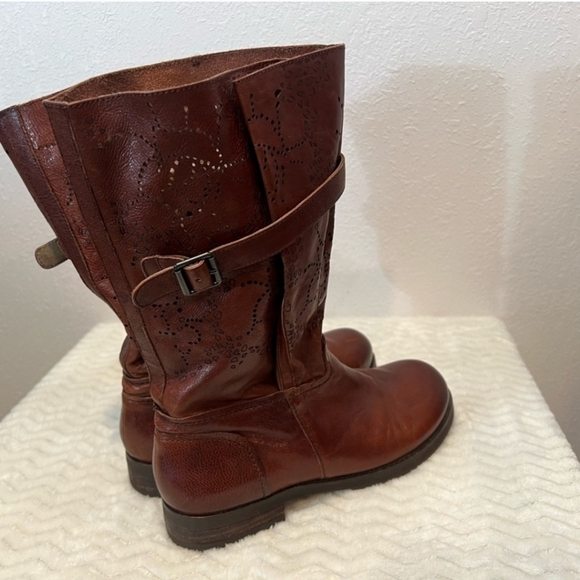 Bacio 61 Prolisso Leather Riding Motorcycle Boots Women's Size 6 - Picture 5 of 7